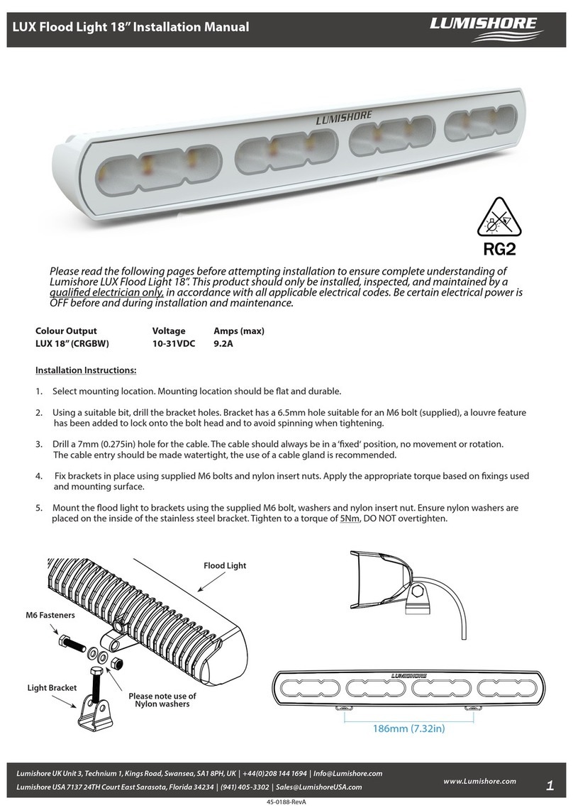 lumishore LUX Flood Light 18" User manual