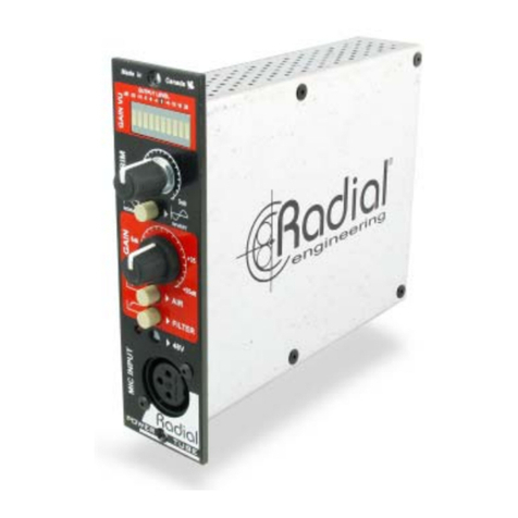 Radial Engineering PowerTube 500 Series User manual Radial Engineering PowerTube 500 Series User manual
