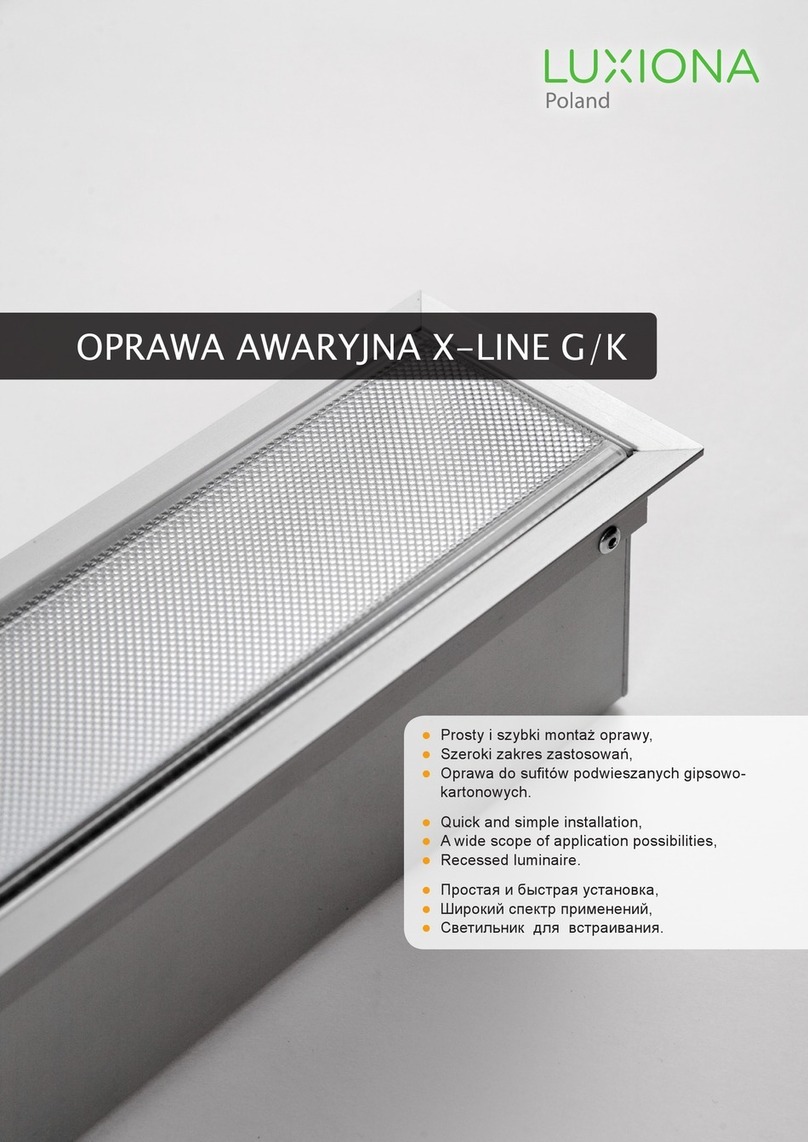 LUXIONA X-LINE G/K Quick installation