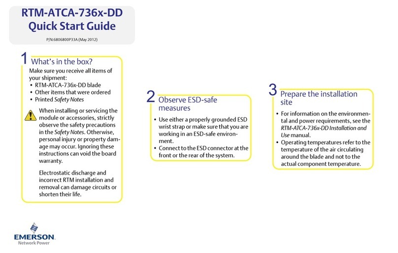 Emerson RTM-ATCA-736x-DD User manual