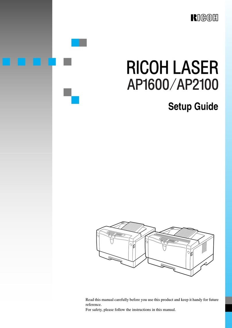 Ricoh Laser AP1600 User manual