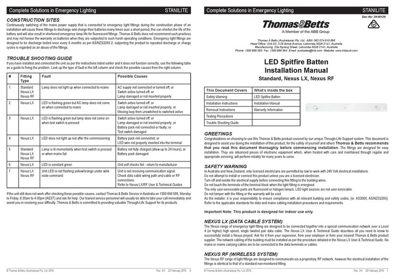 Thomas&Betts Standard installation manual