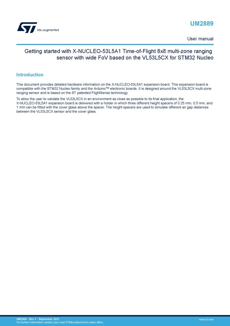 ST X-NUCLEO-53L5A1 User manual