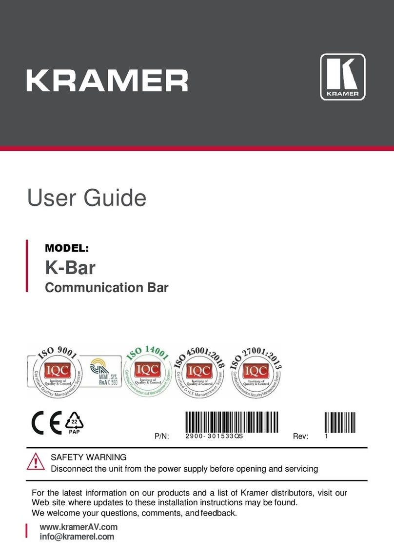 Kramer K-Bar user guide