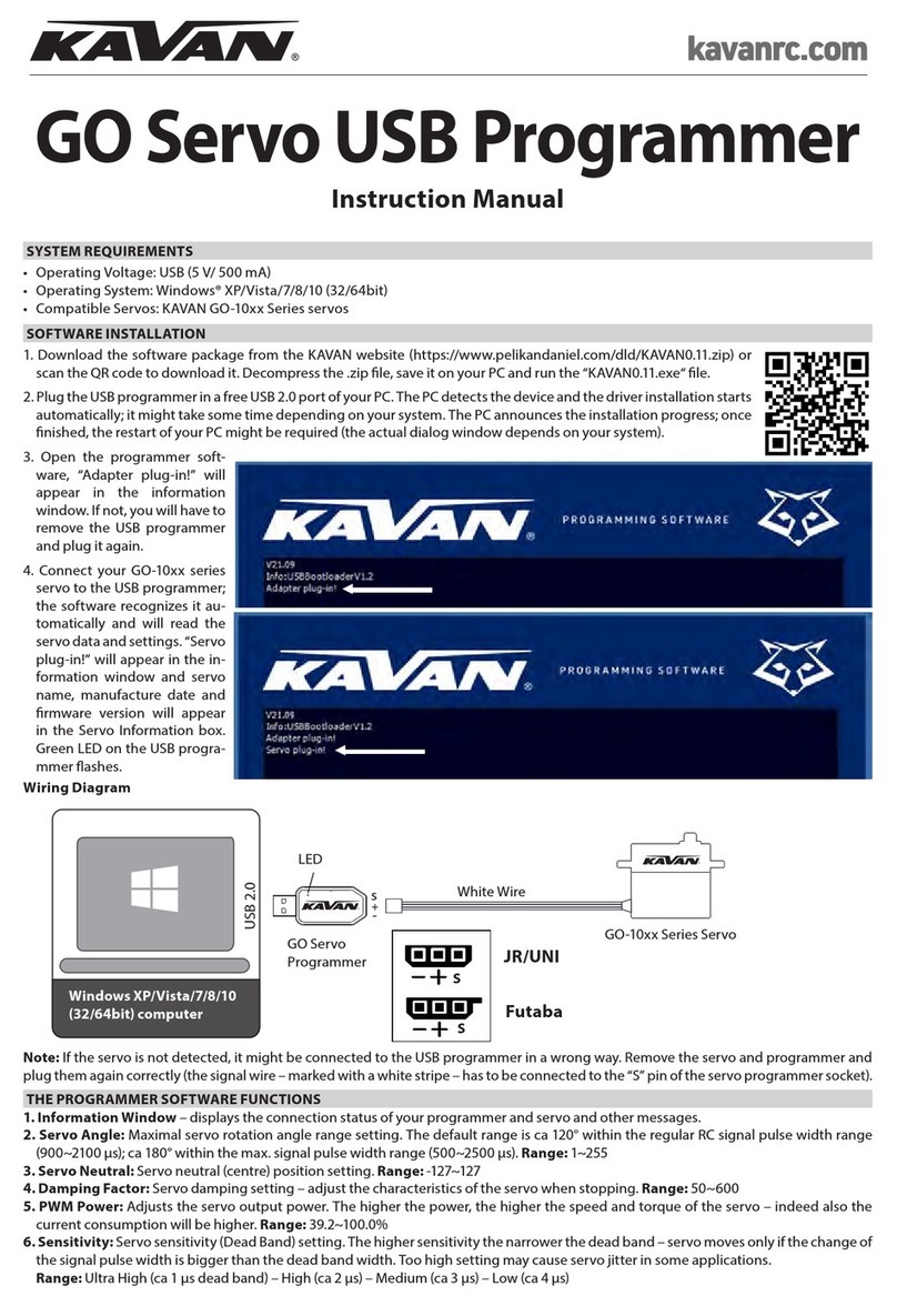Kavan GO Servo instruction manual
