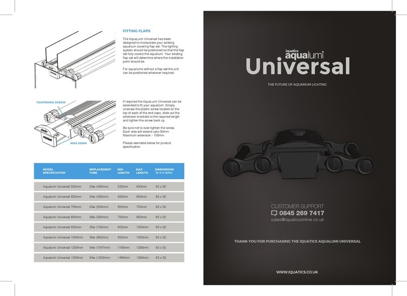 iquatics aqualumi Universal instructions