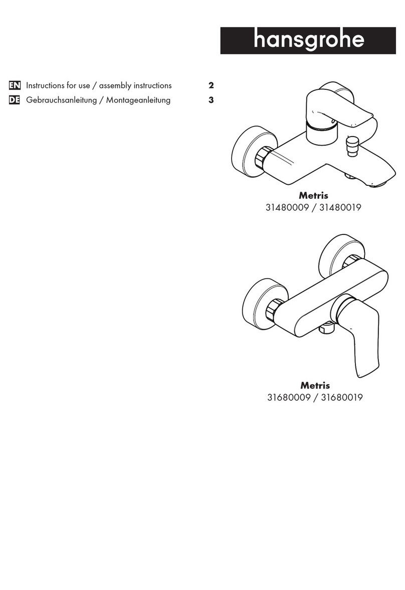 Hans Grohe Metris 31480009 Instructions for use/assembly instructions