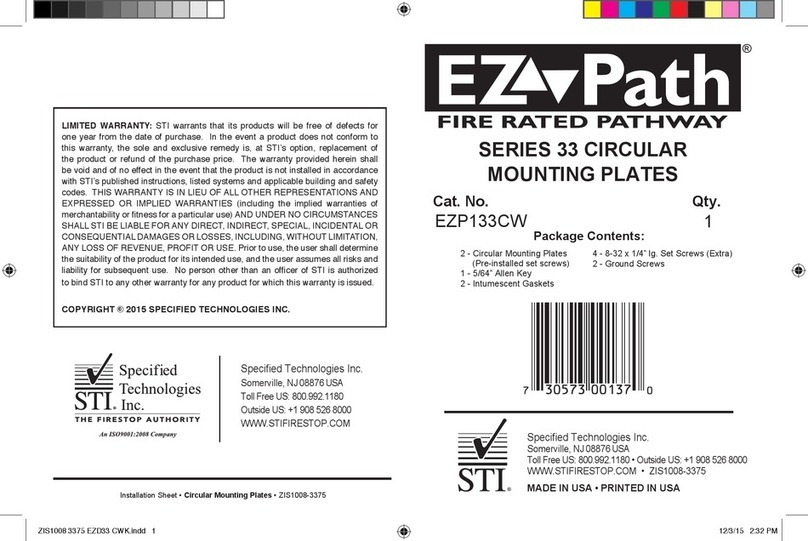 STI EZ-Path 33 Series Installation sheet