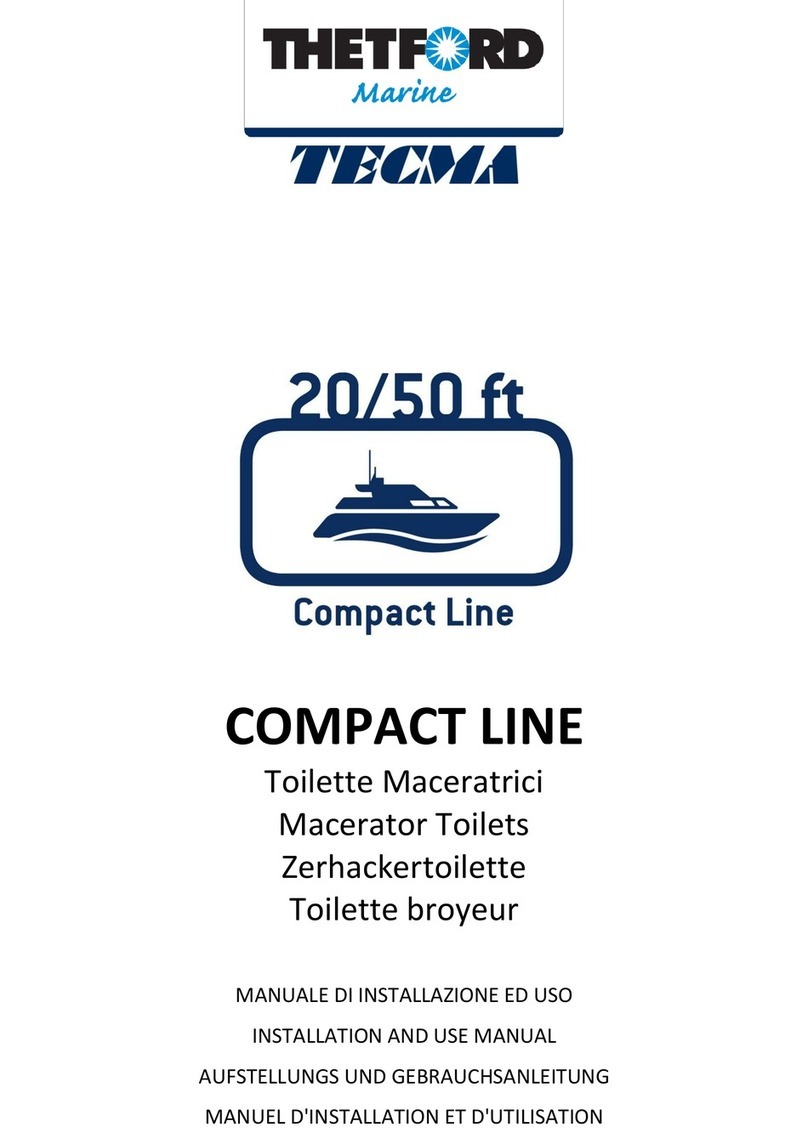 Thetford Marine COMPACT LINE Installation and use manual
