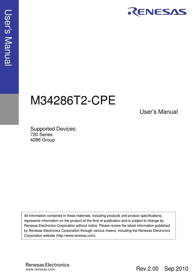Renesas M34286T2-CPE User manual