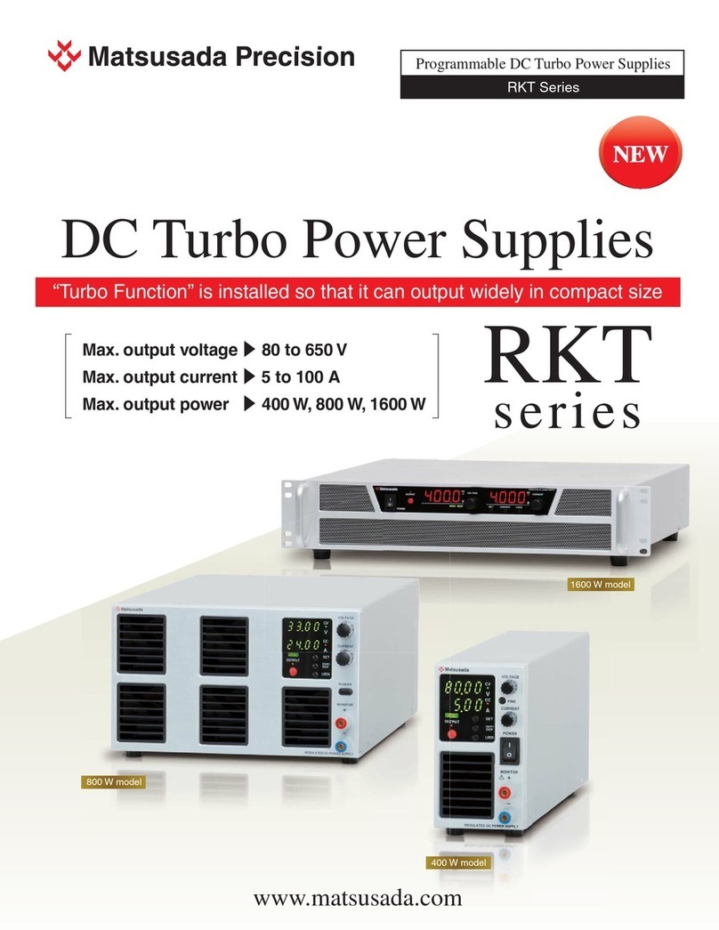 Matsusada RKT Series quick start guide