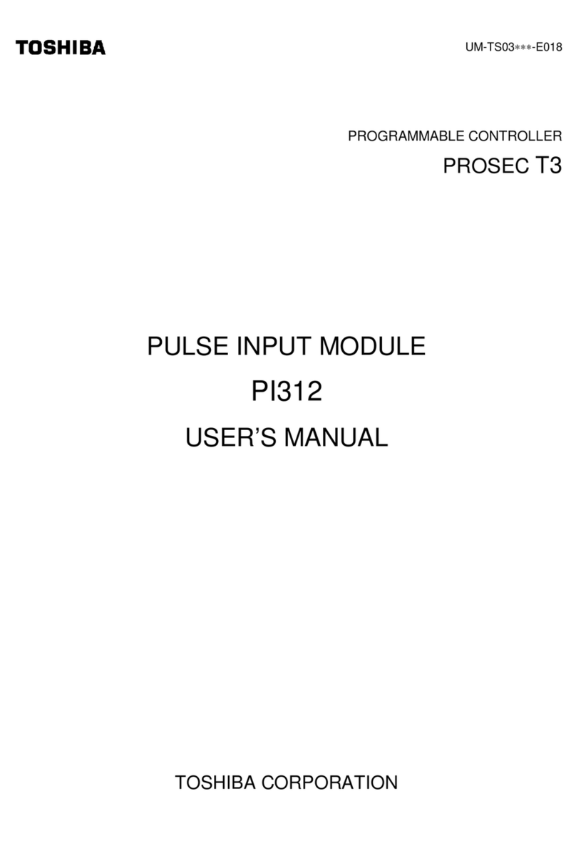 Toshiba Programmable Controller PROSEC T3 user manual