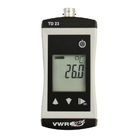 VWR TD23 operating manual
