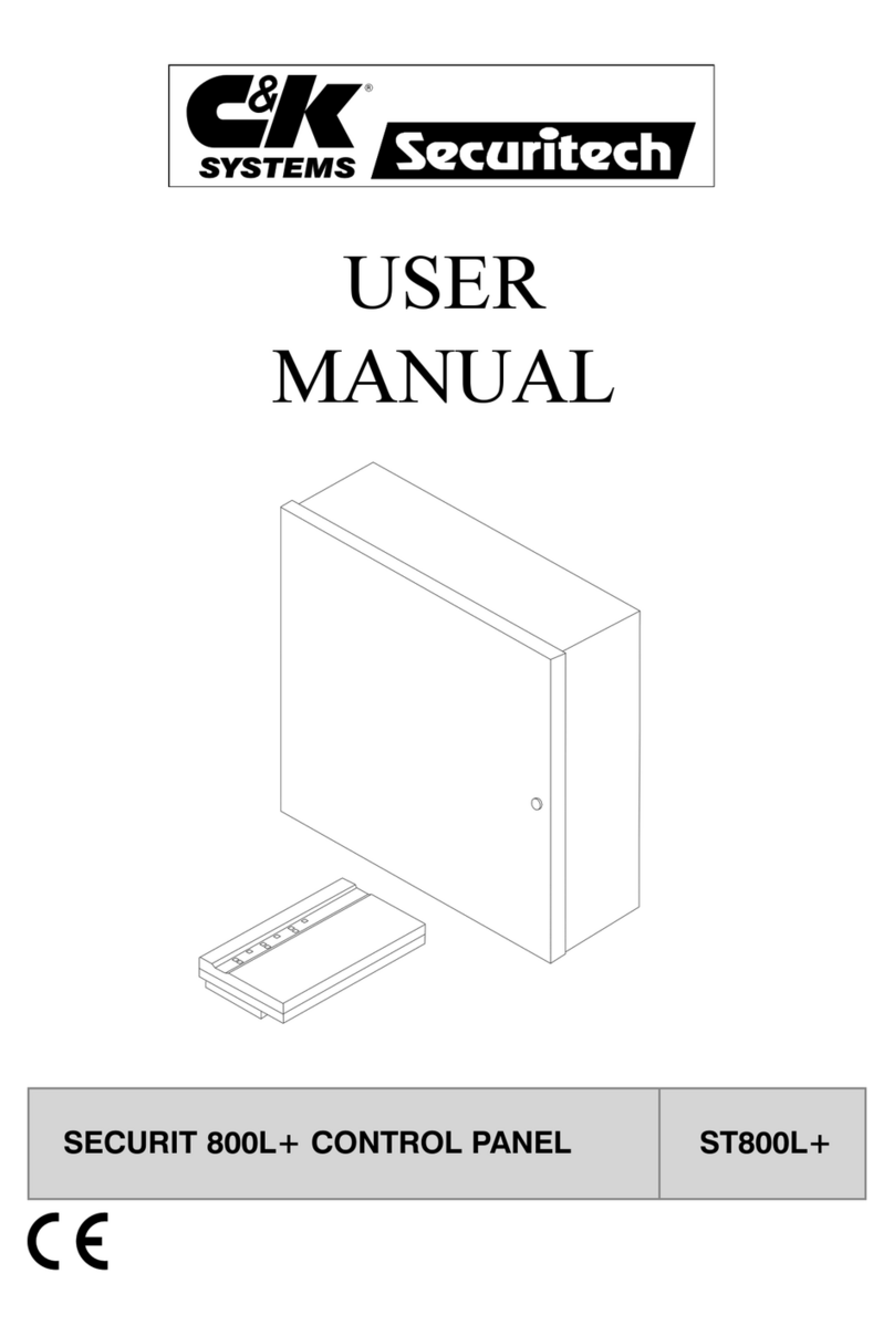 C & K Systems SECURIT ST800L+ user manual