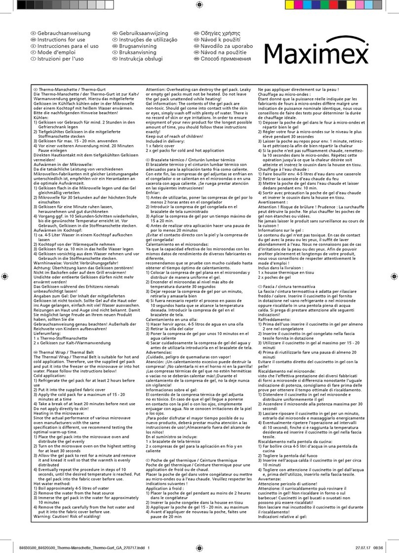 Maximex 84630500-m Instructions for use