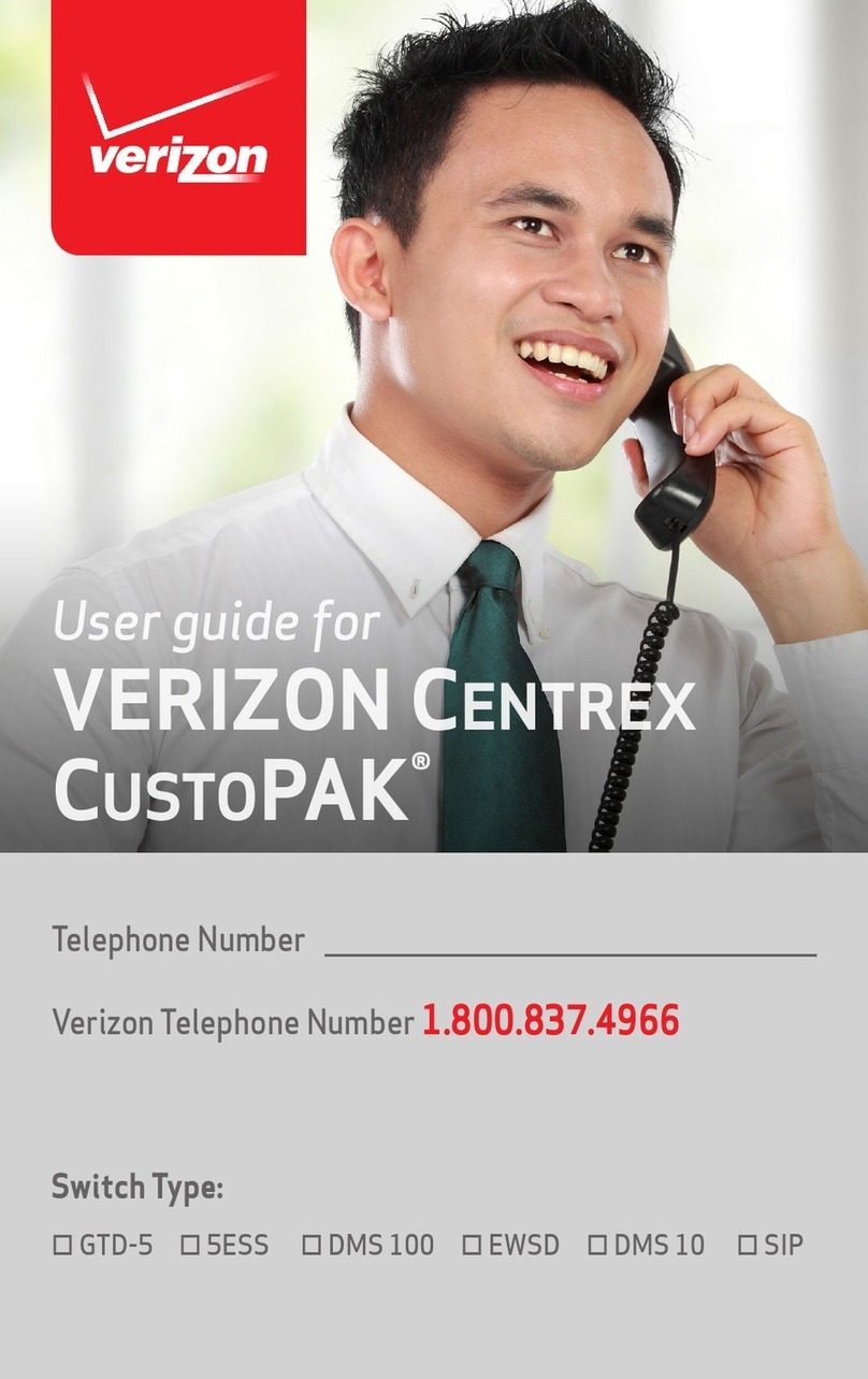 Verizon CENTREX CUSTOPAK manual