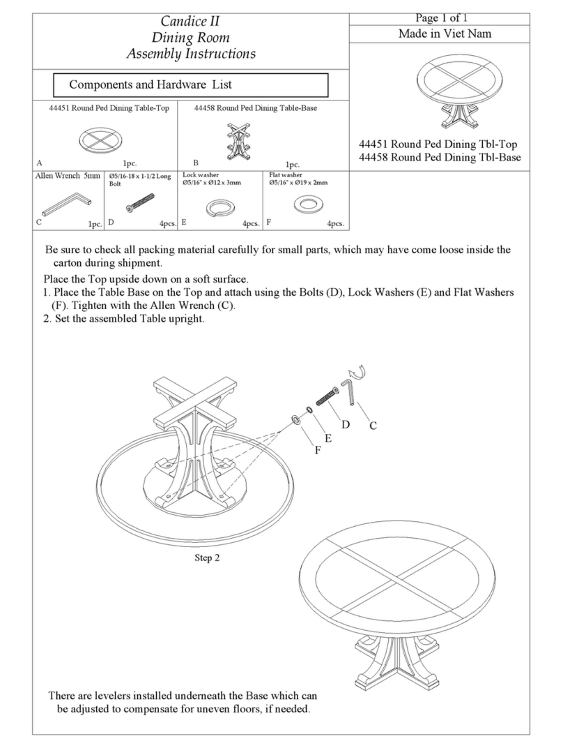 Living Spaces Candice II 44451 User manual