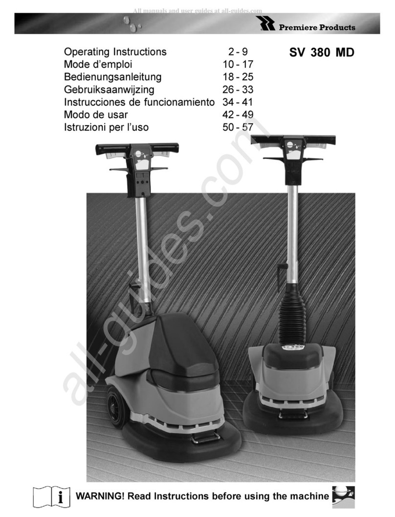 Premiere Products SV 380 MD operating instructions