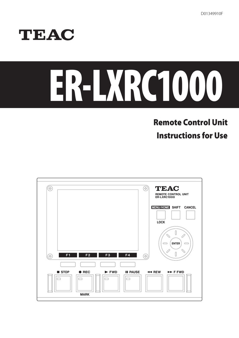 Teac ER-LXRC1000 Instructions for use Teac ER-LXRC1000 Instructions for use
