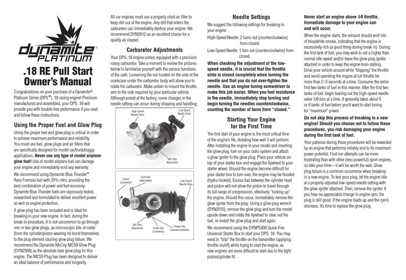 Dynamite PLATINUM Series owner's manual