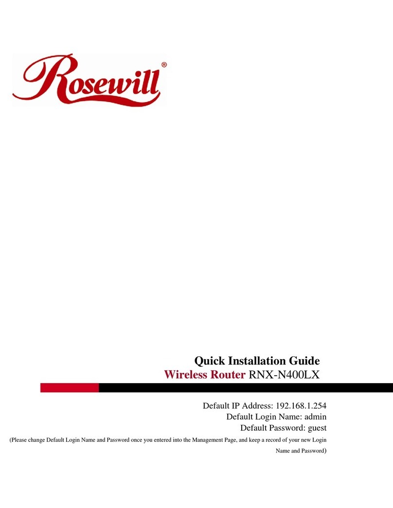 Rosewill RNX-N400LX User manual
