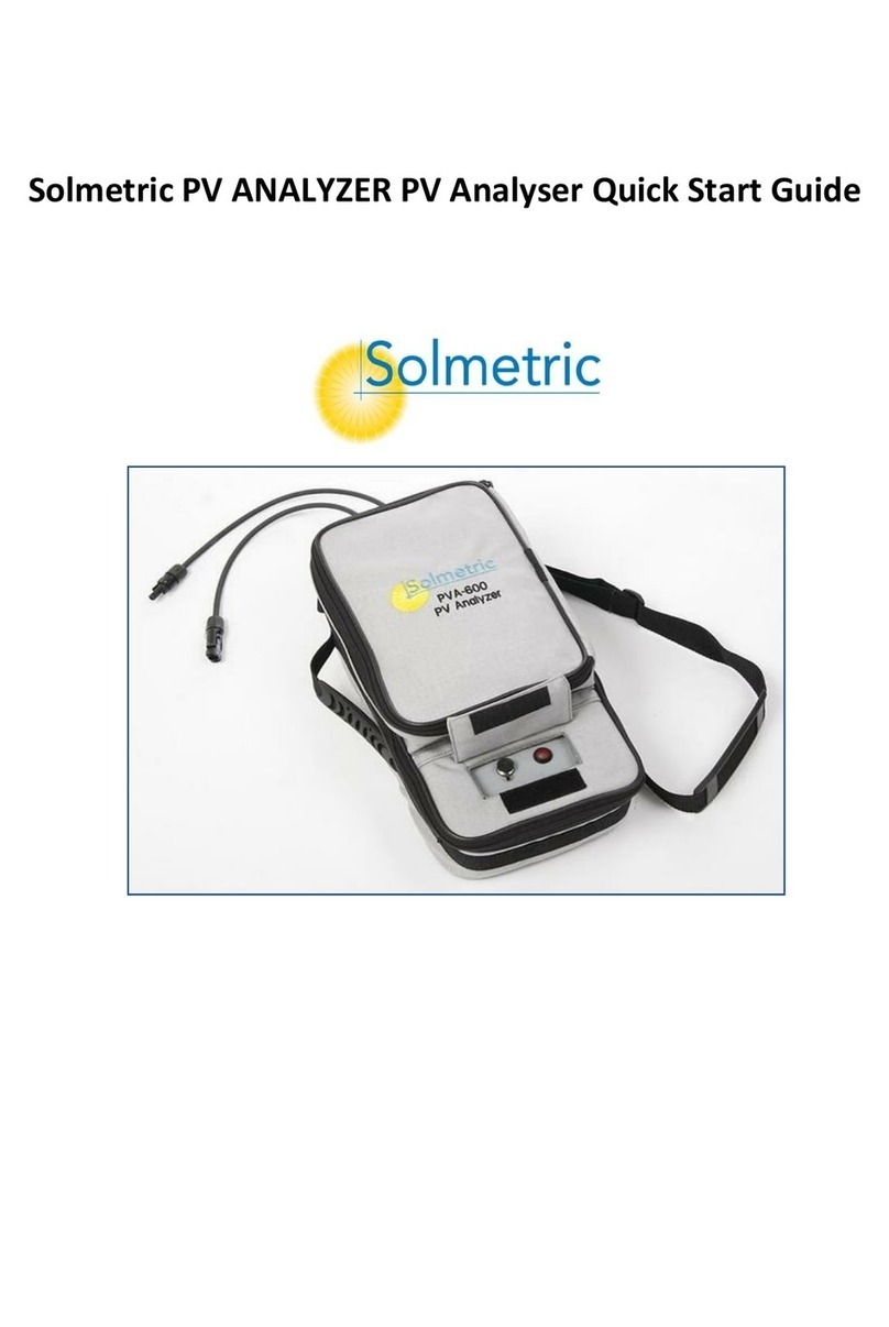 Solmetric PVA-600 User manual
