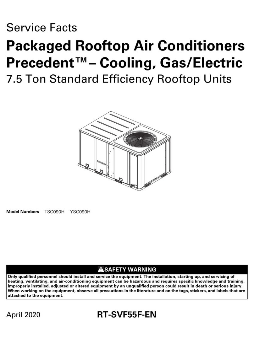 Trane Precedent TSC090H Service manual Trane Precedent TSC090H Service manual