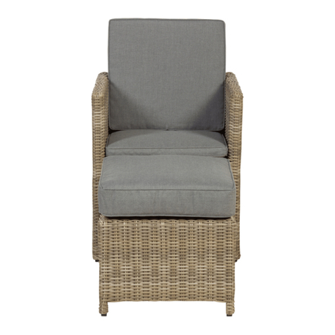 Royalcraft Wentworth Windsor Cube Chair with Footstool Assembly instructions
