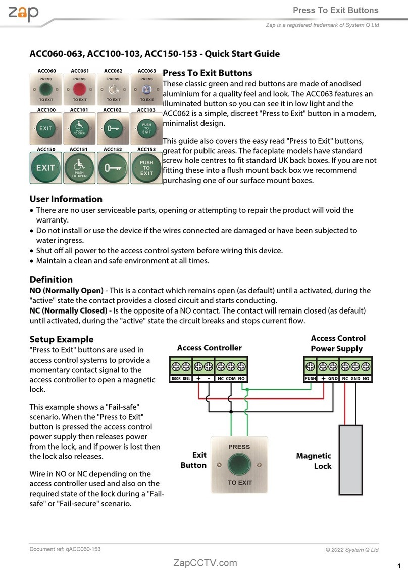 Zap ACC060-063 User manual