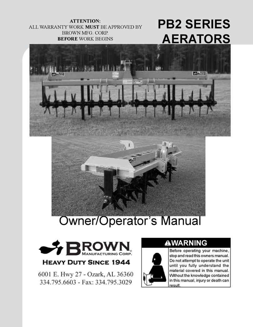 BROWN PB2 Series Owner's/operator's manual