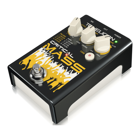 TC-Helicon CRITICAL MASS User manual