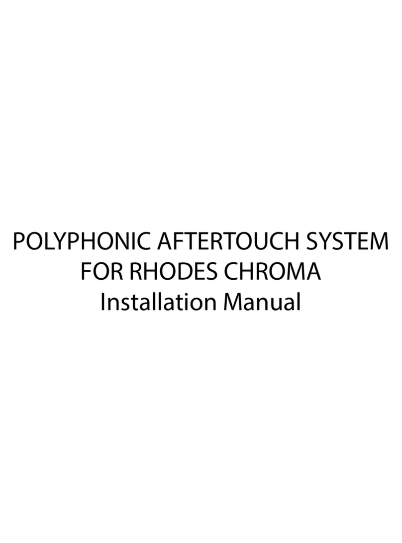 Rhodes Chroma Aftertouch System installation manual Rhodes Chroma Aftertouch System installation manual