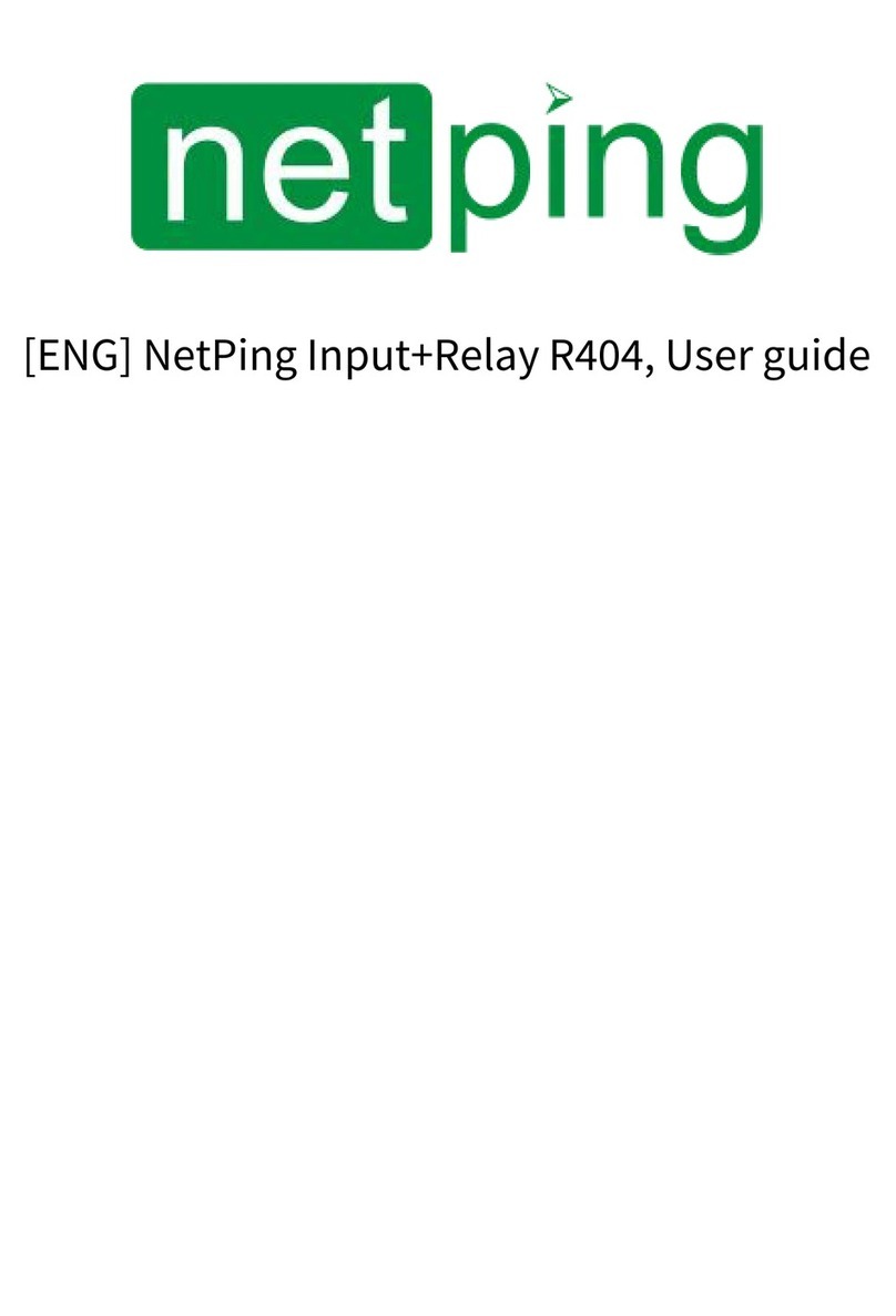 NetPing Input+Relay R404 user guide