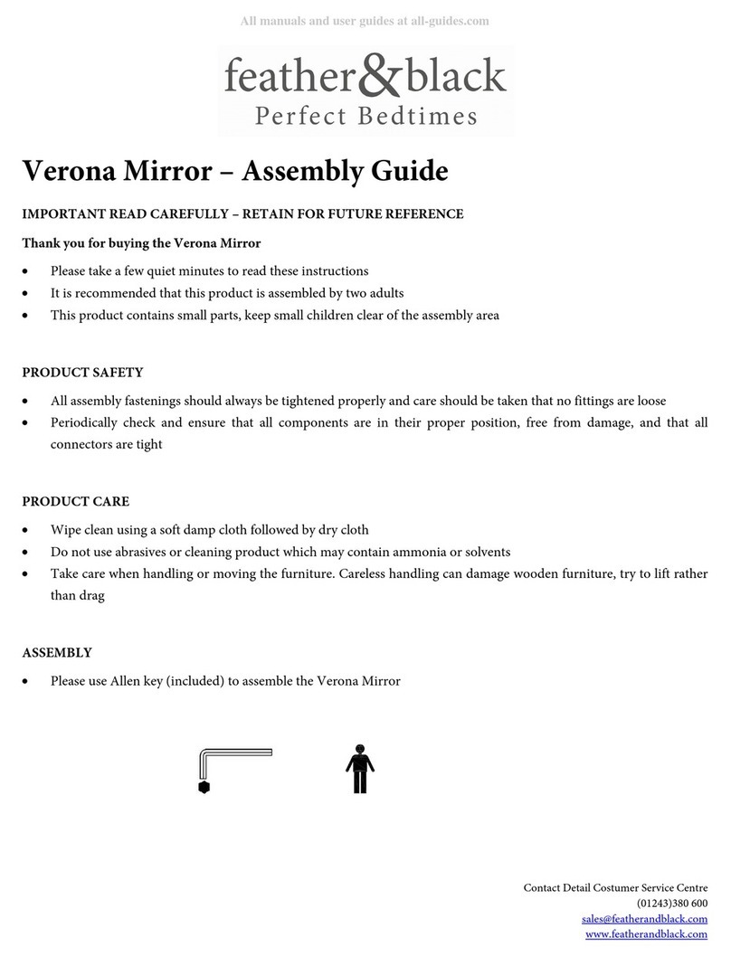 feather&black Verona Assembly guide feather&black Verona Assembly guide