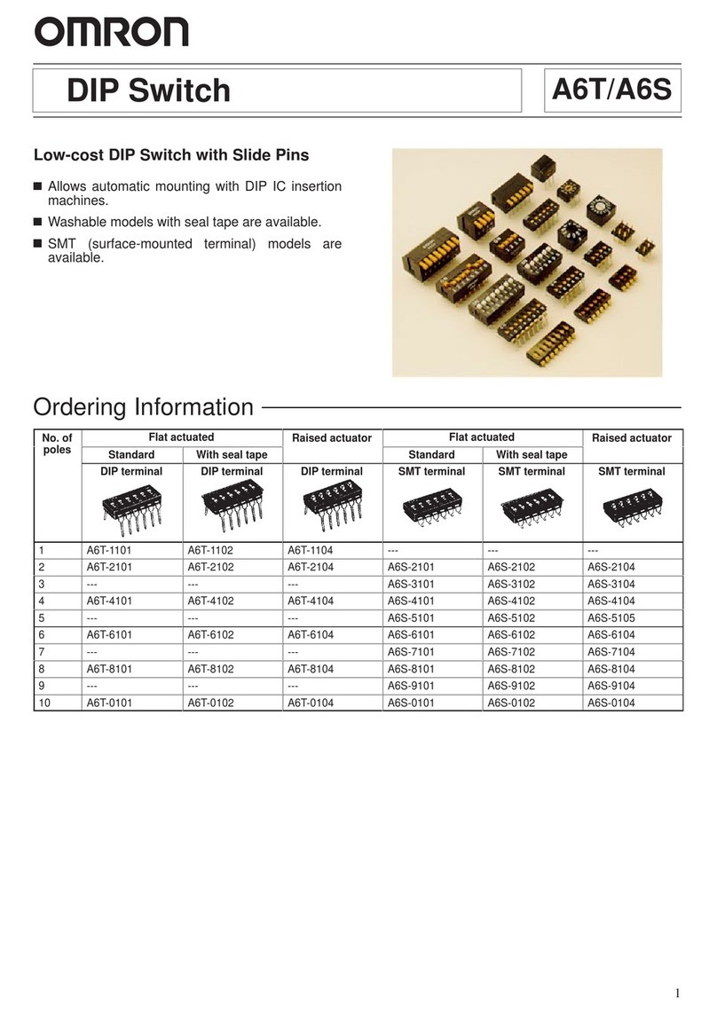 Omron A6T Series User manual
