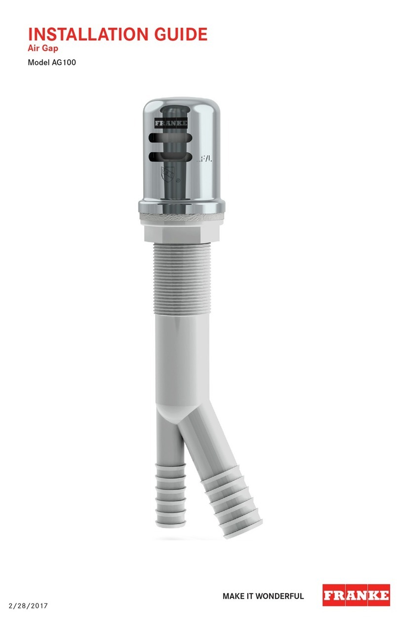 Franke AG100 User manual