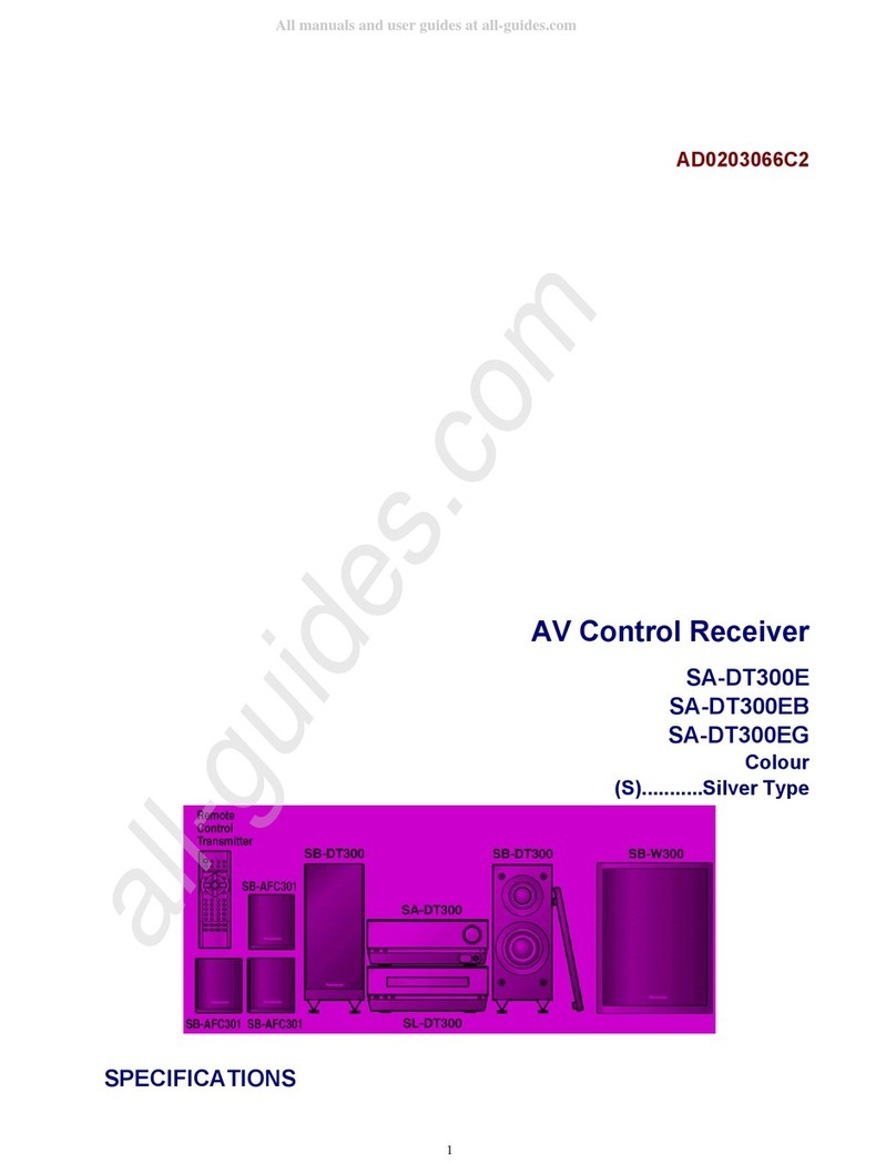 Panasonic SA-DT300E User manual