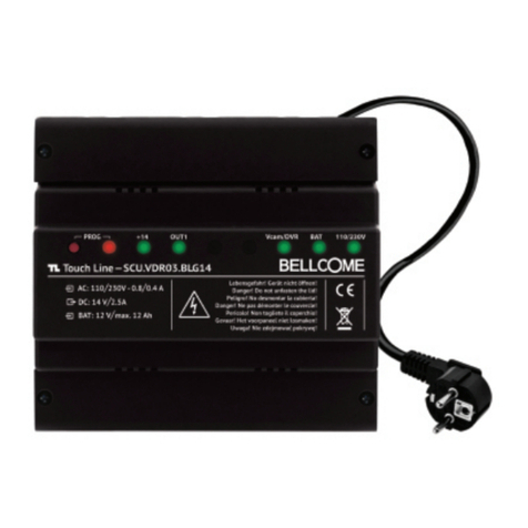 Bellcome Touch Line SCU.VDR03.BLG14 Technical instructions