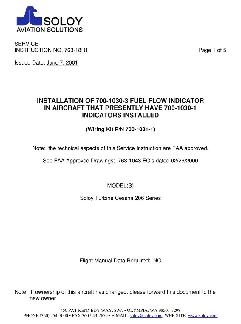 SOLOY AVIATION SOLUTIONS 700-1030-3 Installation