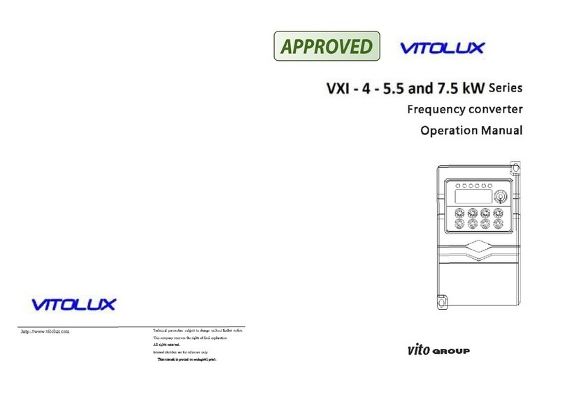 VITO Vitolux VXI-4 Series Operation manual