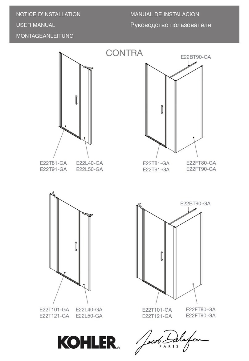 Kohler Jacob Delafon CONTRA E22T81-GA User manual Kohler Jacob Delafon CONTRA E22T81-GA User manual