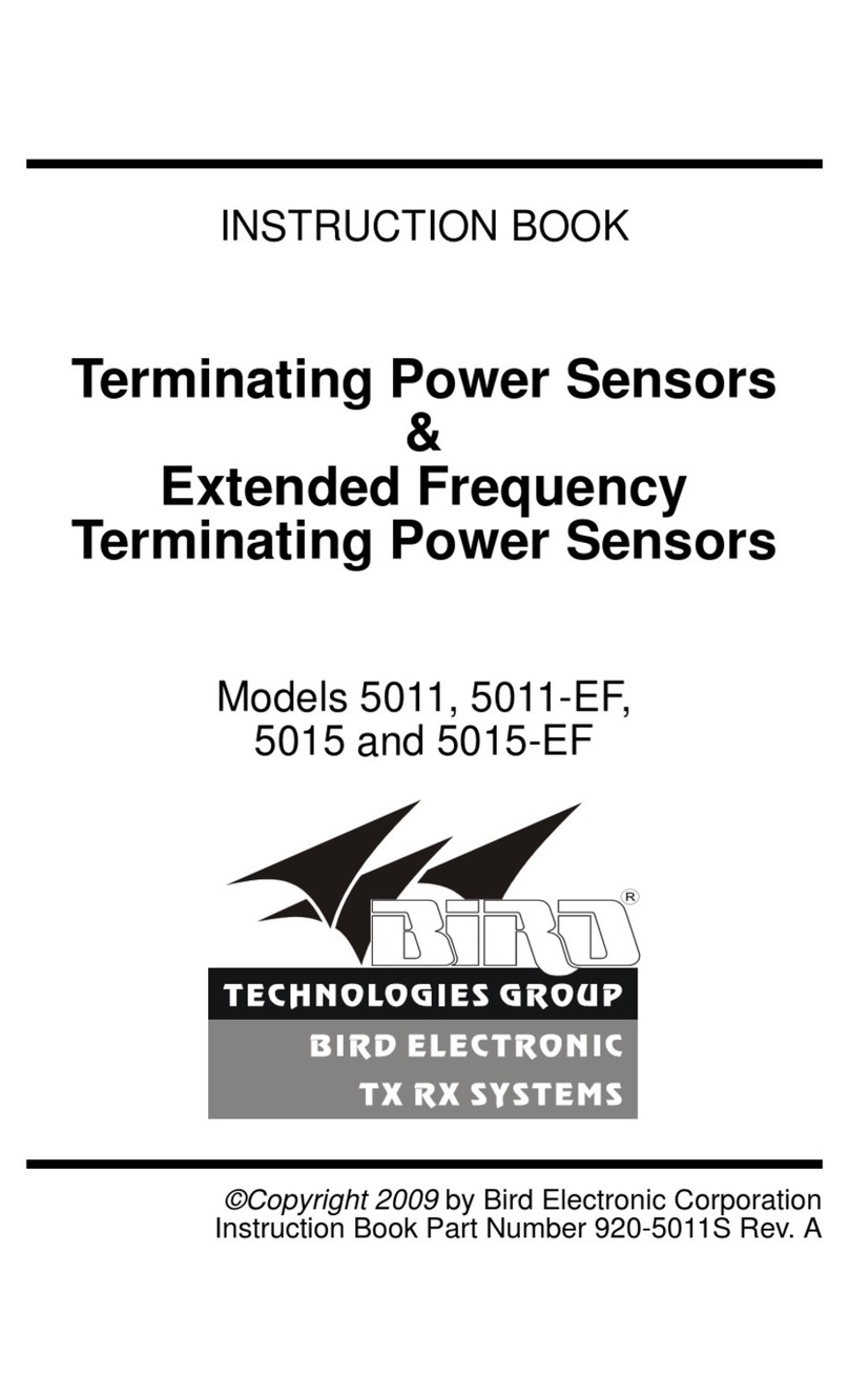 BIRD 5011 User manual