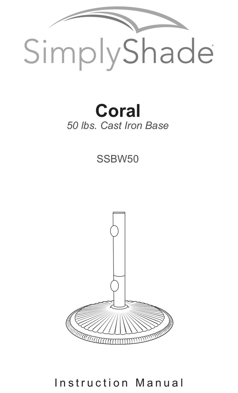 Simply Shade Coral SSBW50 User manual