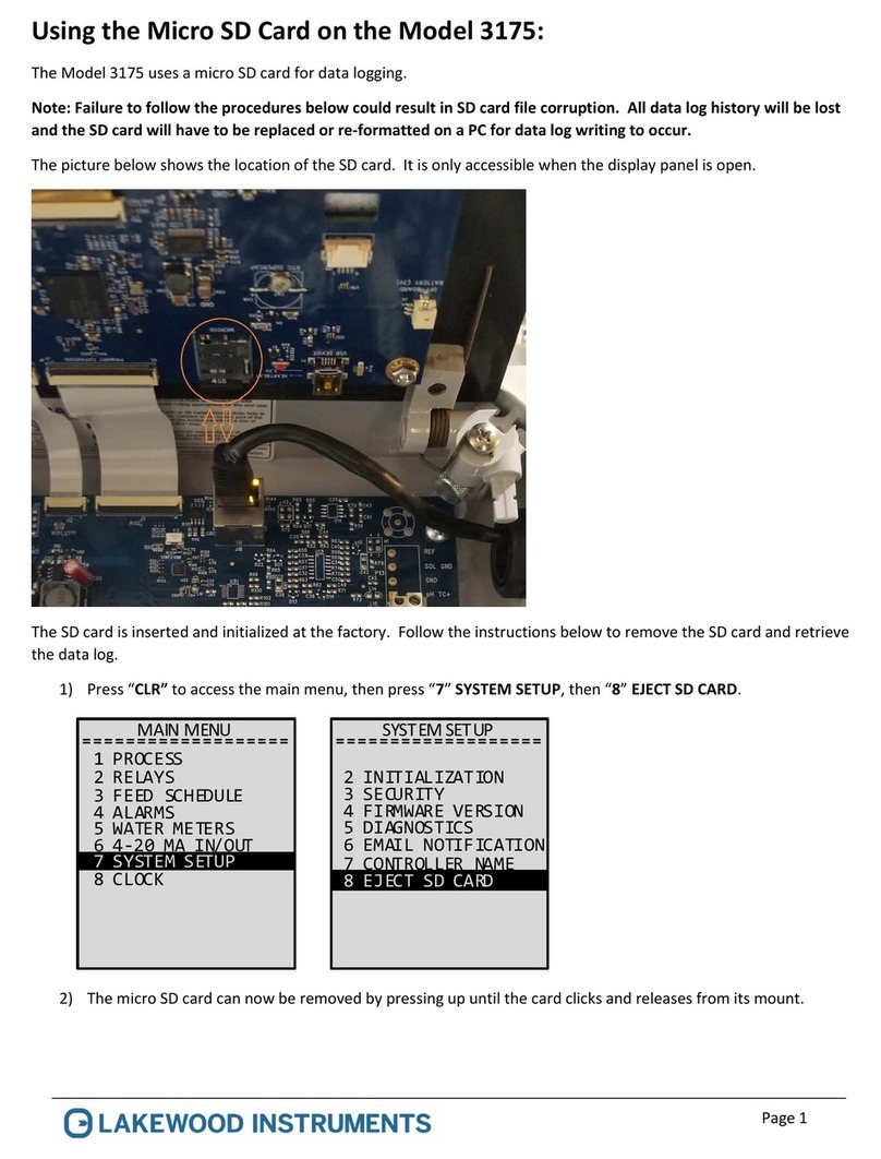 Lakewood Instruments 3175 Using Lakewood Instruments 3175 Using