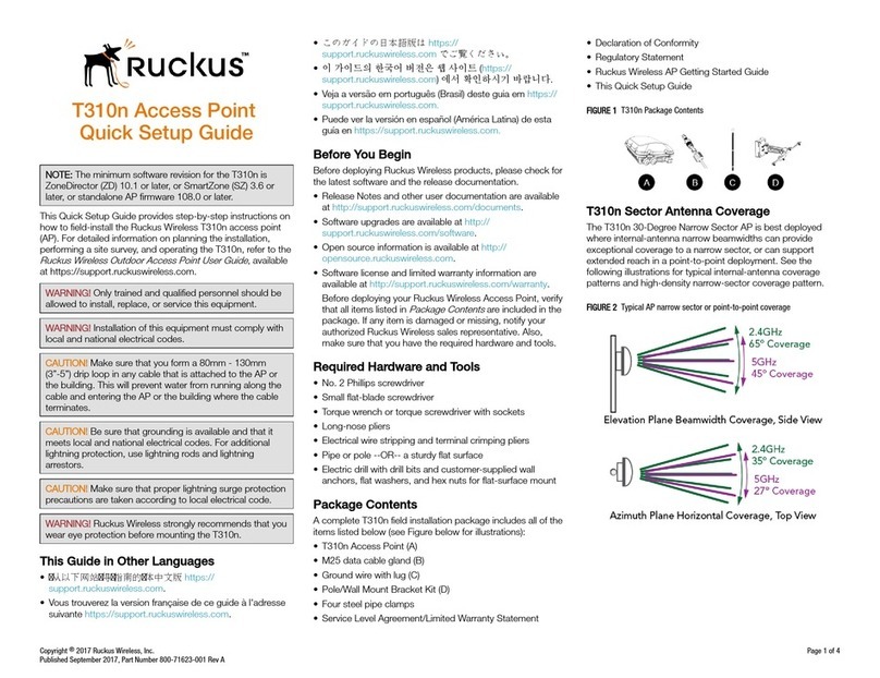 Ruckus Wireless T310n User manual