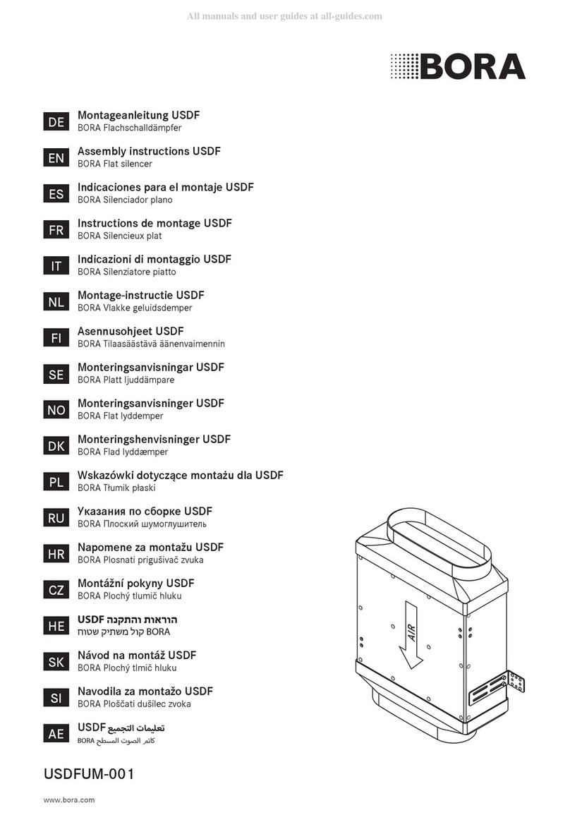 bora USDFUM-001 Assembly instructions