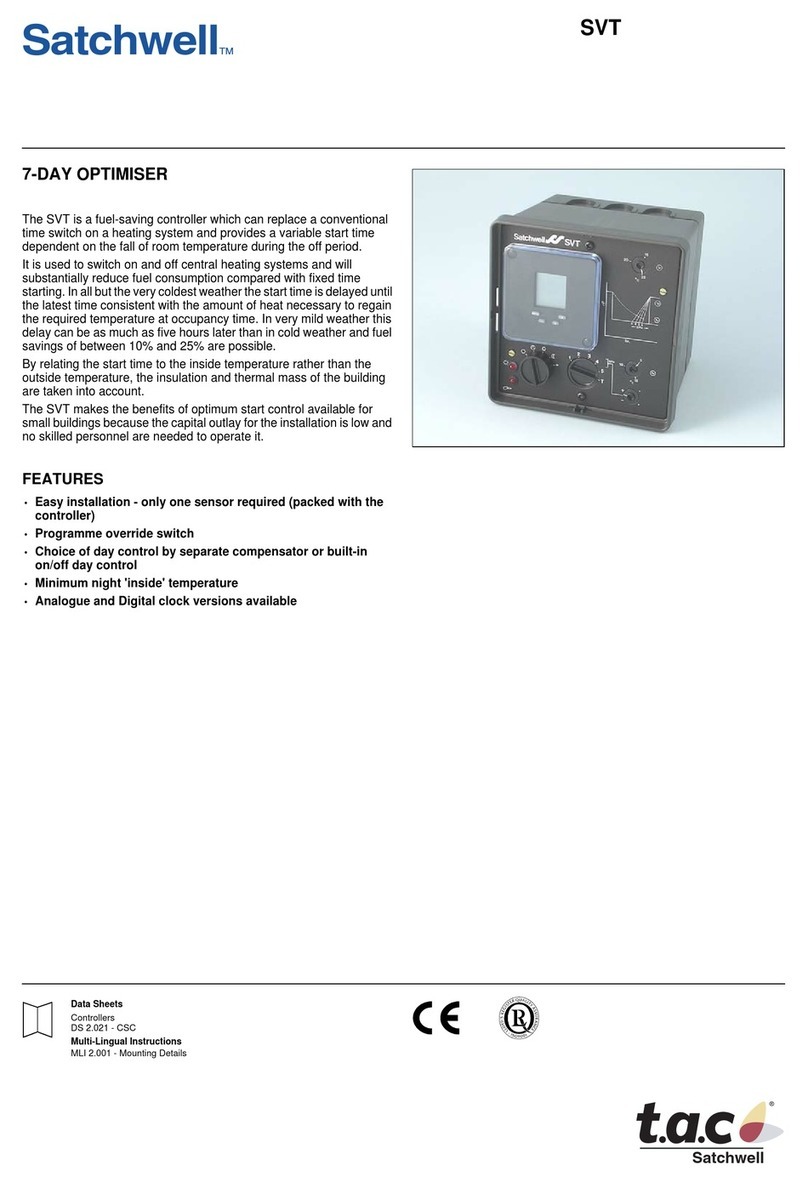 t.a.c. Satchwell SVT User manual