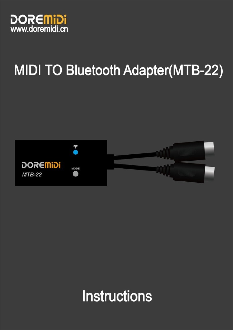 DOREMIDI MTB-22 manual