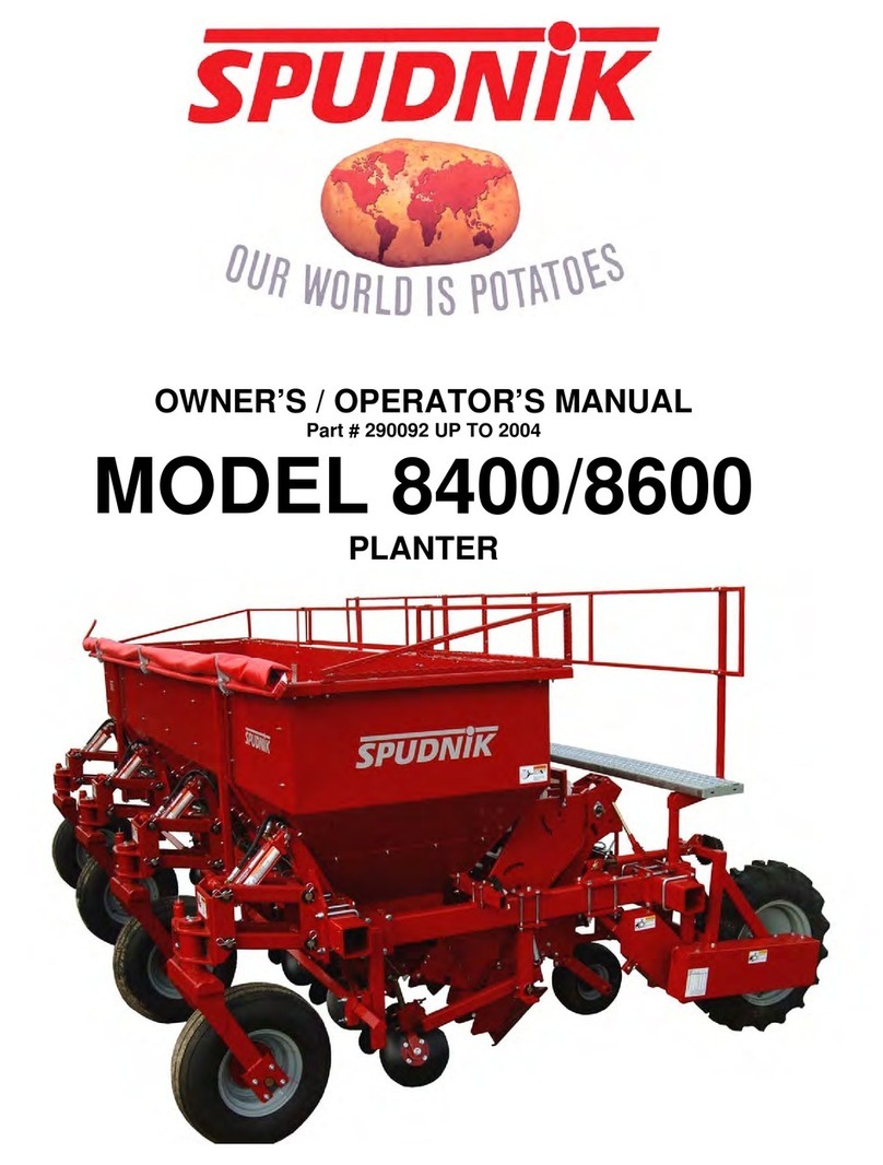 Spudnik 8400 Owner's/operator's manual