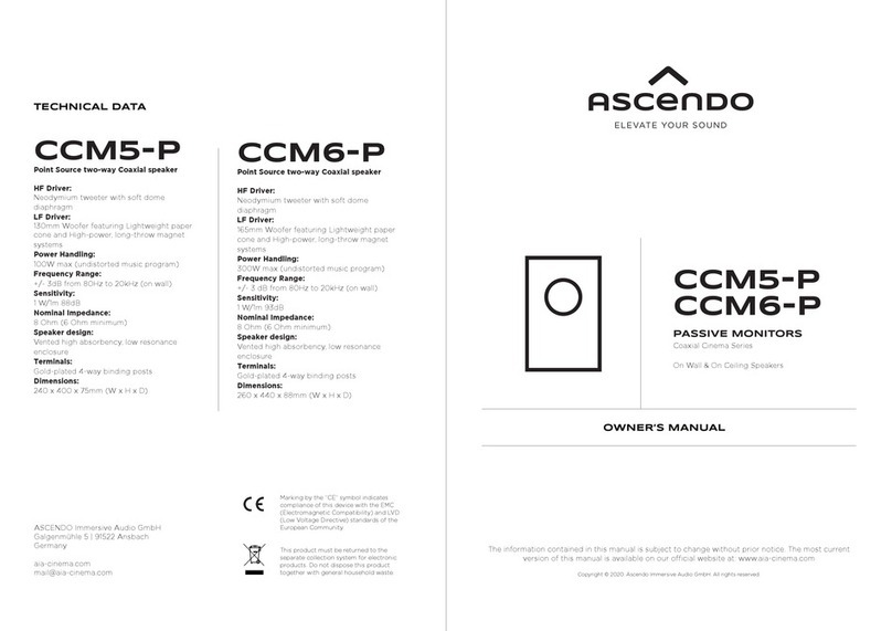 Ascendo CCM5-P owner's manual